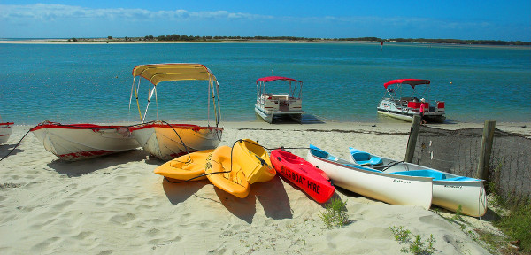 Caloundra Beach - kayaks and hire boats